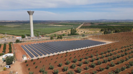 Imagen aérea de la Fotovoltaica de Guareña