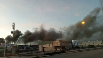 Fuego en Villafranca de los Barros