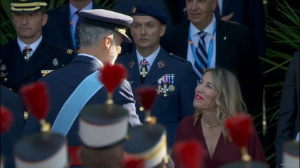 María Guardiola con Felipe VI