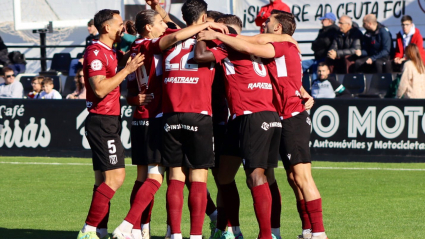 Celebración gol Mérida