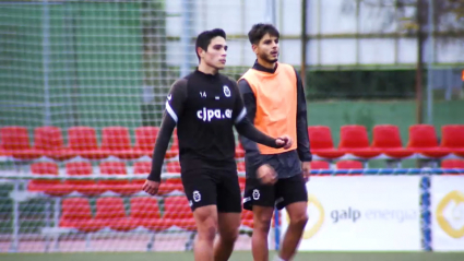 Nano durante un entrenamiento con el Montijo