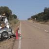 Atropello de un operario de carreteras en Cheles