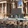 Preparativos en el Teatro Romano