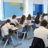 Alumnos en clase en el Colegio San José de Villafranca