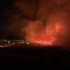 Imagen del incendio en la Sierra de Santa Bárbara