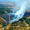Imagen del incendio de Cañaveral a media tarde