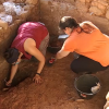 Excavaciones en la Casa del Mitreo, en Mérida