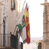 Banderas en el ayuntamiento de Almendralejo