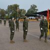 Soldados jurando bandera en el CEFOT de Cáceres