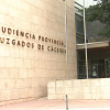 El Juzgado de lo Penal nº 1 de Cáceres ha llevado el caso. Fachada exterior de la Audiencia Provincial de Cáceres y de los juzgados cacereños.