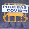 Cartel indicador para acceder a la realización de pruebas para detectar la Covid 19