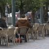 Terraza de un bar de Badajoz