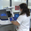 Una muestra se analiza en los aparatos de secuenciación que analizan el genoma del virus 