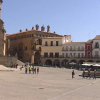 Plaza mayor de Trujillo sin la tradicional fiesta del Chíviri