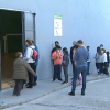 Habitantes de Plasencia esperando para un cribado masivo