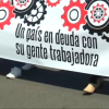 Cabecera de la manifestación por el 'Día del Trabajo' en Mérida