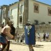 Lucha de gladiadores en la arena del Templo de Diana