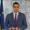 Sánchez en una declaración institucional