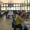 Interior del restaurante 'El Cristo', uno de los más populares en la vecina Elvas.