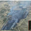 Imagen aérea del incendio de Guijo de Coria