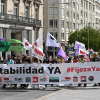 Interinos manifestándose en Madrid