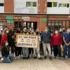 Protesta protagonizada en la puerta del IES San Roque