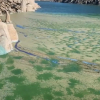 Aspecto verdoso del agua en Monfragüe