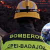 Bomberos de la Diputación de Badajoz en La Palma