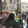 Protesta en la plaza de España de Mérida