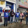 Lotera celebrando el décimo vendido del 42833 en Cáceres