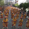 Momento del desfile de comparsas en el Carnaval de 2020.