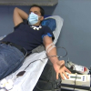 Extremeño donando sangre