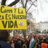 Manifestación por la defensa del campo español este domingo en Madrid. 