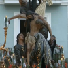 El Cristo del Descendimiento, saliendo de la parroquia de San Andrés en Badajoz