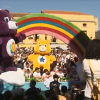 Carroza en el desfile de la Romería de Piedraescrita