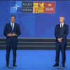 El presidente del Gobierno, Pedro Sánchez, y el secretario general de la OTAN, Jens Stoltenberg, en rueda de prensa