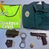 Material intervenido al detenido