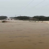 Río Búrdalo desbordado, por Villamesías