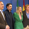 La presidenta del PP extremeño junto a los candidatos a alcalde de las 3 principales ciudades