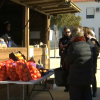 Mercado de productos en Olivenza