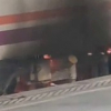Un tren sale ardiendo en la estación de Leganés