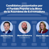 Candidatos presentados por el PP