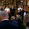 Momento en el que anuncian la suspensión de la procesión de La Borriquita en Jerez