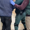 La Guardia Civil, durante la detención del autor confeso del crimen de Hinojal