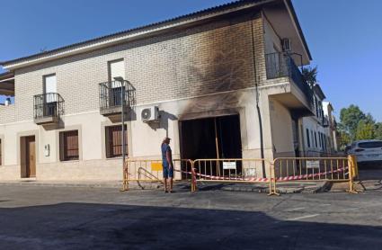 Incendio en una vivienda de Lobón