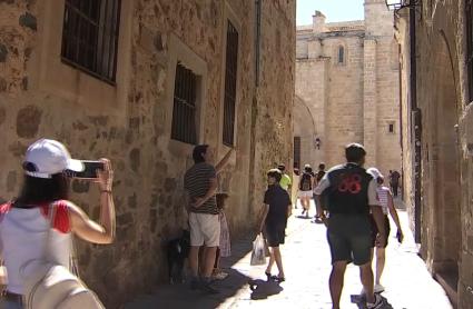 Muchos turistas en Extremadura durante este puente festivo de agosto