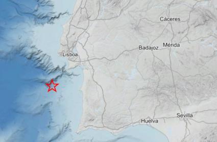 Un terremoto de magnitud 5,5 bajo el mar al sur de Lisboa se deja sentir en Extremadura