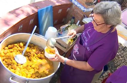 Comida solidaria en Villanueva del Fresno