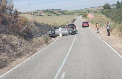 Accidente entre Galisteo y Aldehuela del Jerte