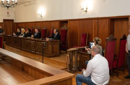 Eugenio Delgado durante su juicio en la Audiencia Provincial de Badajoz, a 17 de mayo de 2024